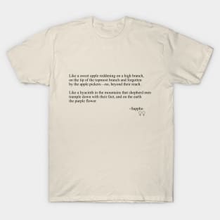 Sappho Poem (The Girl) (Apple) T-Shirt